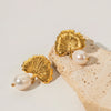 Pearl Foliage Earring - nahzshop