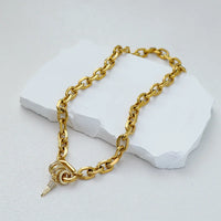 Spike Pendant Chain Necklace