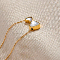 Romantic Gold Heart Pendant Necklace - nahzshop