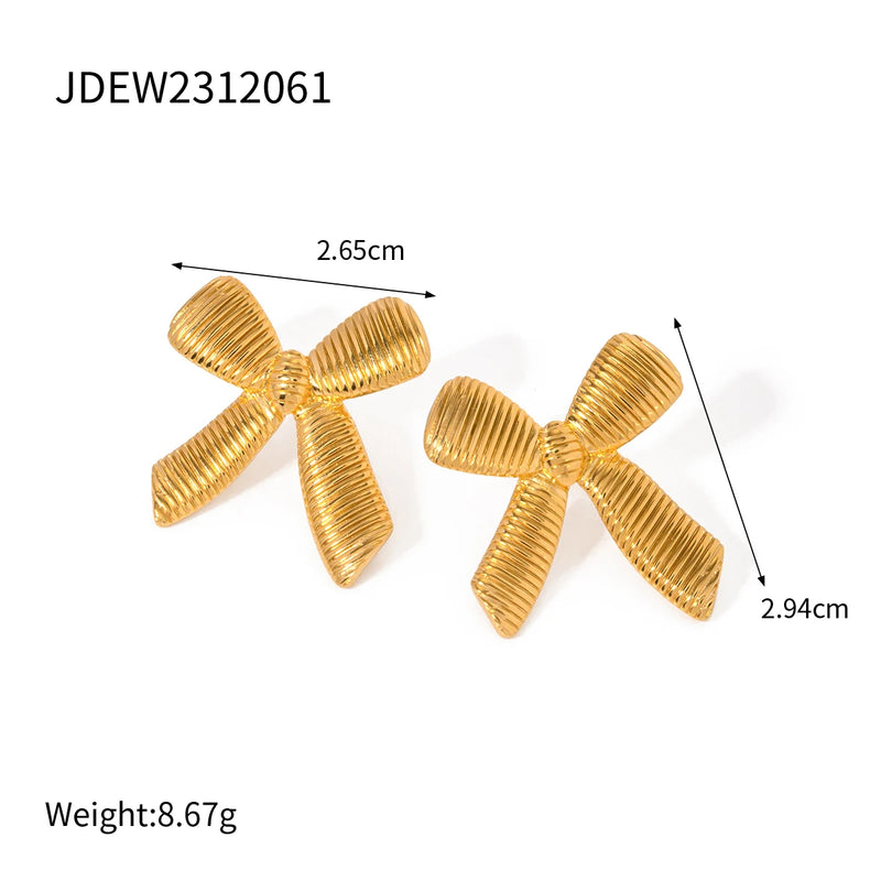 Bow Earrings- nahzshop