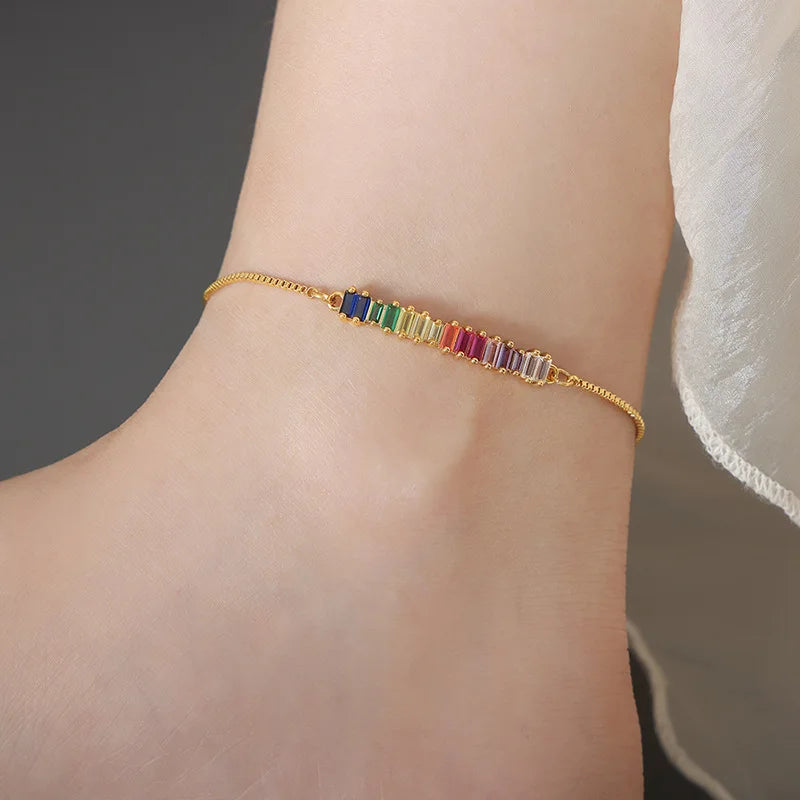 Colorful Zirconia Bohemian Anklets - Nahzshop