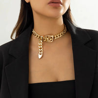 BeGold lt Shaped Chain Necklace- nahzshop