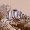 Silver Wave Ring - Nahzshop