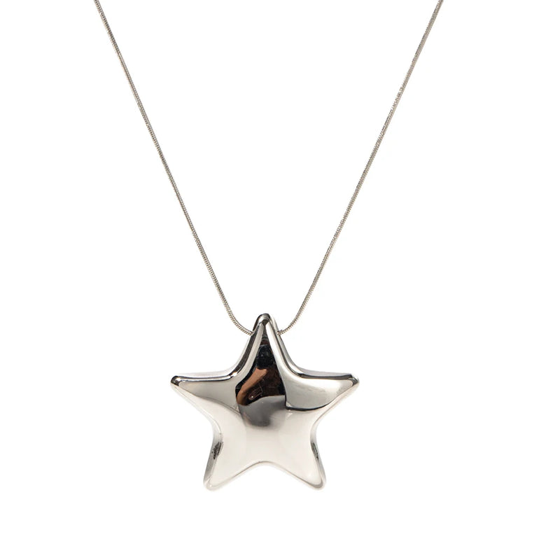 Silver Star Pendant Necklace - Nahzshop