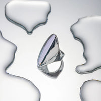 Silver Oval Ring - Nahzshop