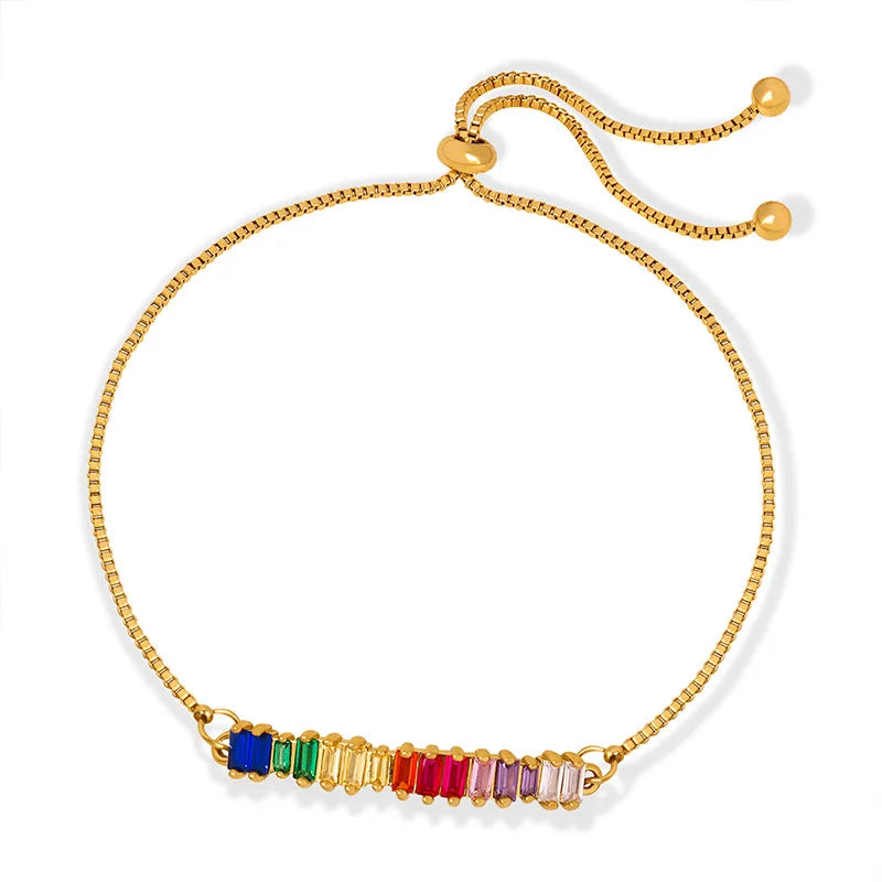 Colorful Zirconia Bohemian Anklets - Nahzshop