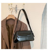 Metallic Flap Baguette Bag- Nahzshop