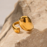 Gold Chunky Open Ring  - Nahzshop