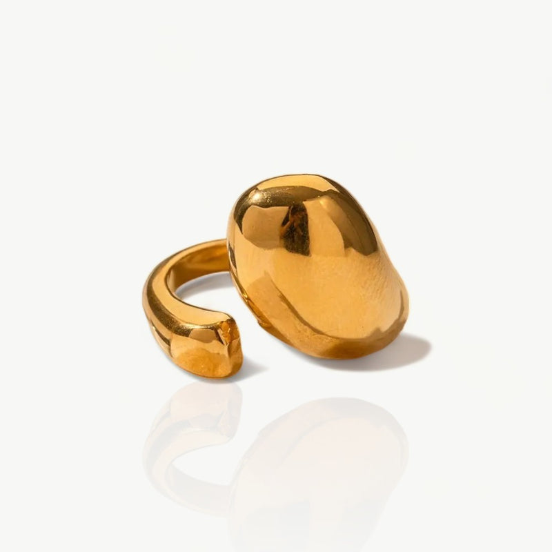 Gold Chunky Open Ring  - Nahzshop