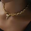 Spike Pendant Chain Necklace