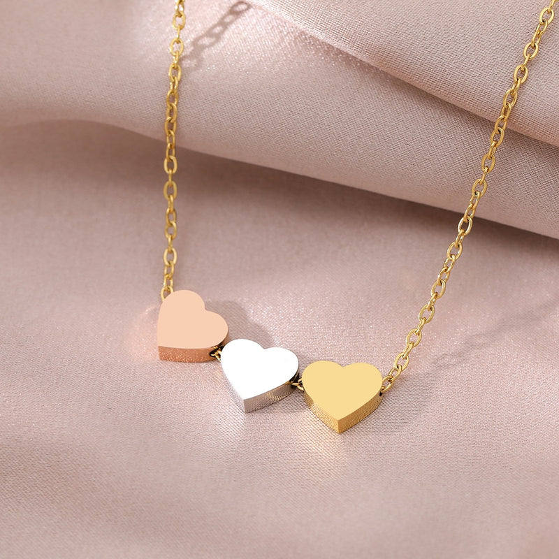 Colorful Hearts Necklace - Nahzshop