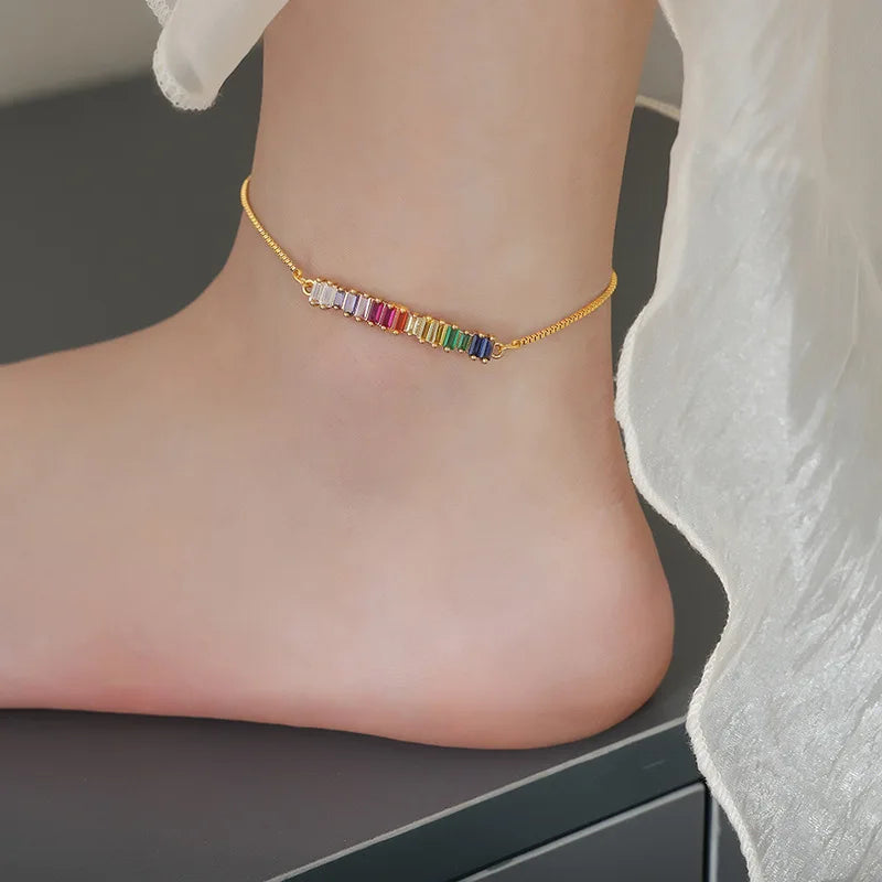 Colorful Zirconia Bohemian Anklets - Nahzshop