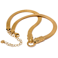 Snake Chain Choker Necklace - nahzshop