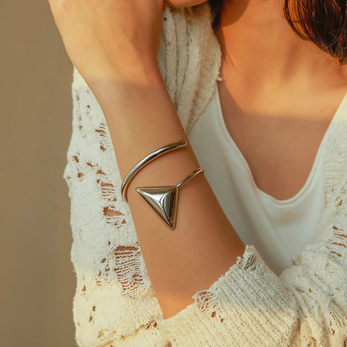 Triangle Open Bracelet - Nahzshop