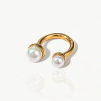 Twine Pearl Open Ring - Nahzshop