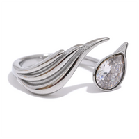 Zirconia Wing Ring - nahzshop