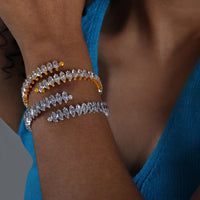 Open Zirconia Bracelet- Nahzshop