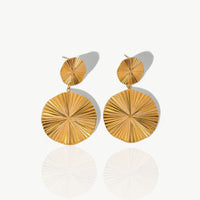 Double Disc Earrings - Nahzshop