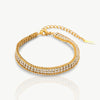 Gold Chain Cubic Zirconia Bracelet - Nahzshop