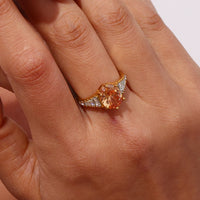 Oval Shaped Zirconia Ring - Nahzshop