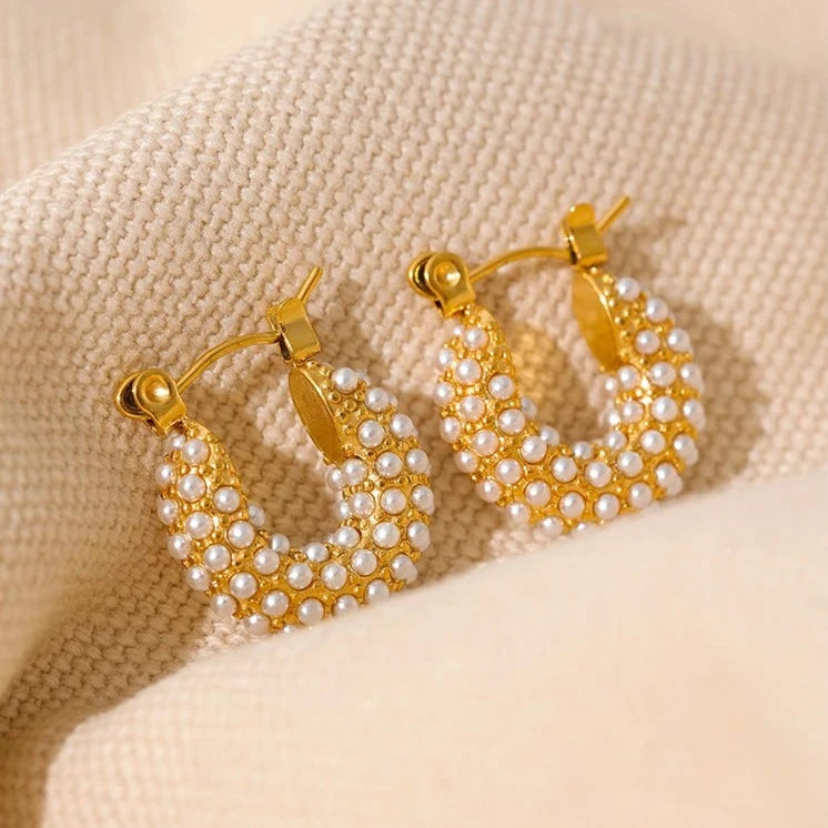 Small Pearl Earrings - Nahzshop