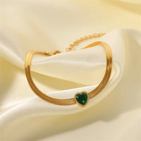 Green Heart Zircon Bracelet - Nahzshop