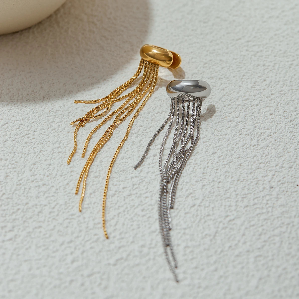 Long Tassel Drop Ear Cuff