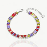 Sparkling Colorful Cubic Zirconia Bracelet - nahzshop