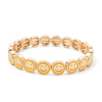 Happy Face Gold Bracelet - nahzshop