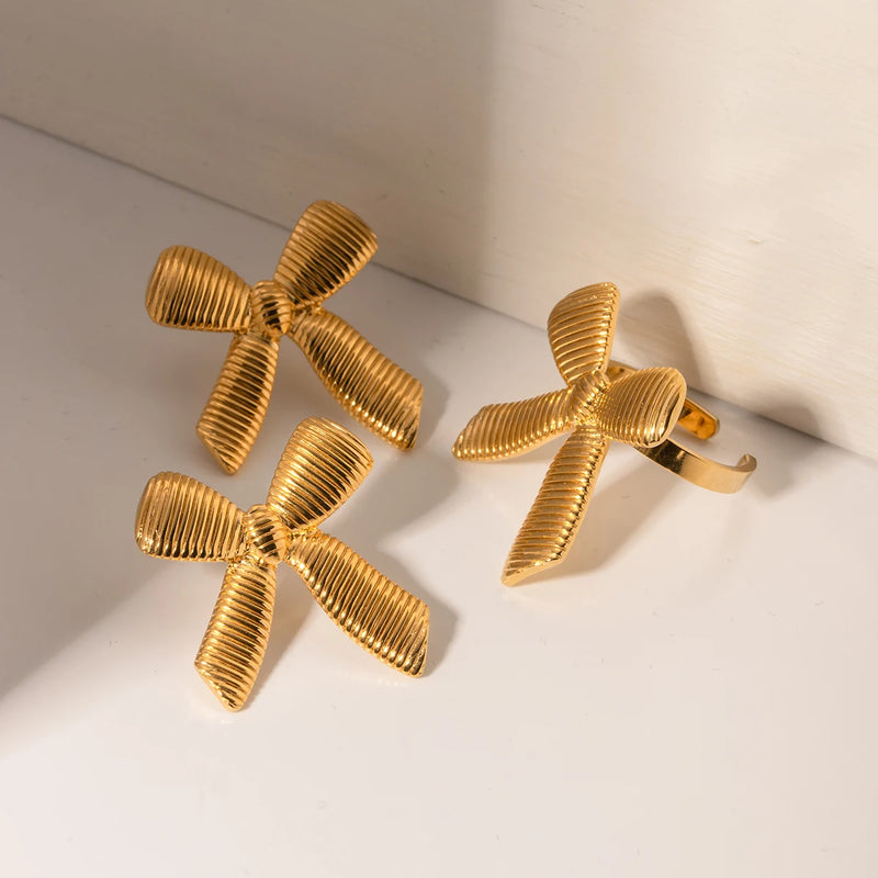 Bow Earrings- nahzshop