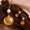 Shell Pearl Earring - Nahzshop