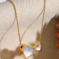 Romantic Gold Heart Pendant Necklace - nahzshop