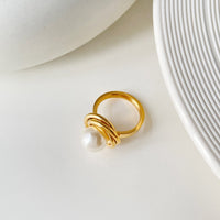 Pearl Flower Ring - Nahzshop 