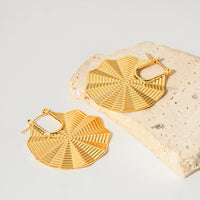 Ruffle Fan Earrings - Nahzshop