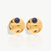 Blue Stone Gold Earrings - Nahzshop