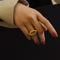 Gold Mouth Ring - Nahzshop