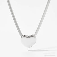 Silver Heart Necklace - Nahzshop