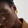 Curved Square Earring