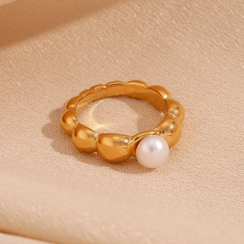 Beads Pearl Ring - nahzshop