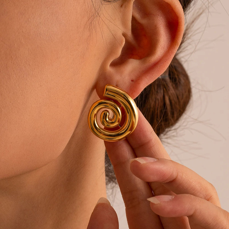 Spiral Earrings - Nahzshop