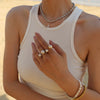 Twine Pearl Open Ring - Nahzshop