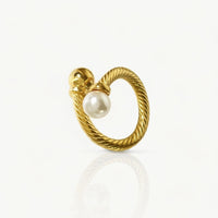 Pearl Twisted Open Ring- Nahzshop