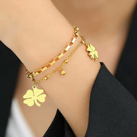 Leaf Clover Bracelet - Nahzshop