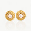 Gold Pearl Circle Earring- Nahzshop