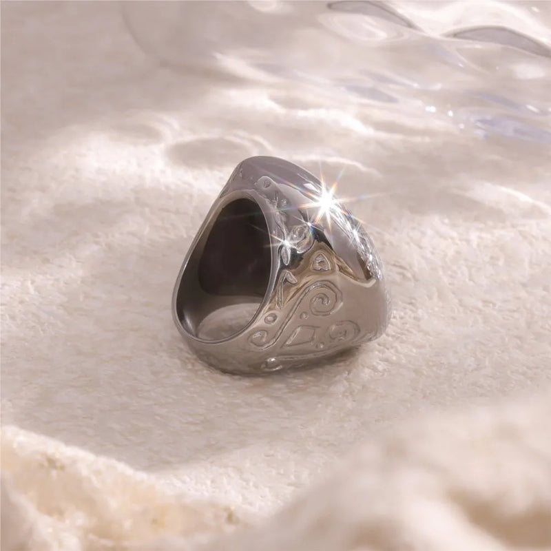 Glossy Dome Statement Ring