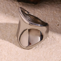 Silver Wide Band Ring - Nahzshop