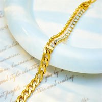 Zirconia Beads Chain Bracelet - Nahzshop