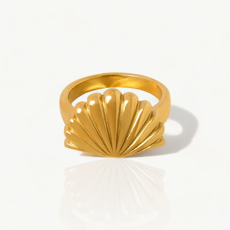 Gold Shell Ring - Nahzshop