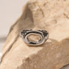 Silver Oval Hollow Ring- Nahzshop