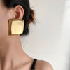 Bold Geometric Square Earrings - Nahzshop